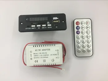 Alimentación de 5V adaptador de Bluetooth de audio MP3 en la tarjeta decodificadora con 3W*2 amplificador de Radio AUX carga de llamadas con manos libres suena excelente