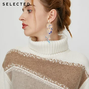 La selección de las Mujeres del Ajuste Flojo de Cuello alto Suéter de Colores Surtidos, de cuello Alto de Lana de Tejer S|419425508