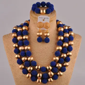 24inchs largo traje de perlas collar rojo africano de la joyería conjunto simulado perla de nigeria tradicional de la boda conjunto FZZ85