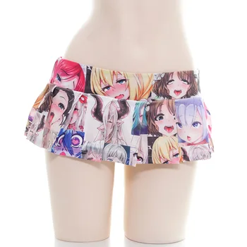 JIMIKO Anime de la falda de las Mujeres Pliegues de las Faldas de impresión de dibujos animados de la Falda de cintura alta de la danza mini falda Kawaii Japonés Estudiante Uniformes de cosplay