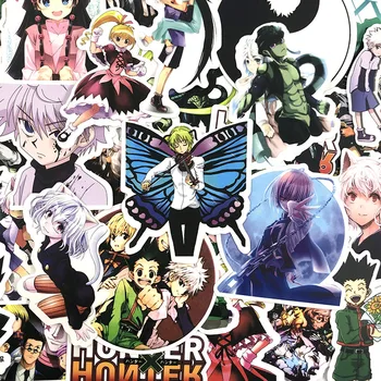 100Pcs/Pack de HUNTER X HUNTER Anime Japonés Pegatinas Para el Equipaje Portátil de la Motocicleta Patineta Refrigerador Juguetes Para Regalo