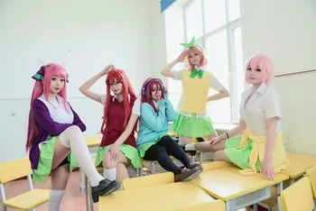 Anime Gotoubun no Hanayome Traje de Cosplay Ichika Nino Miku Nakano La Quintaesencia de los Quintillizos Mujeres JK Uniforme de la Escuela