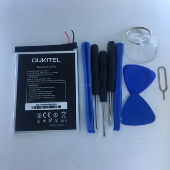 2 piezas / lote para OUKITEL C12 Pro de la batería de 3300mAh Largo tiempo de espera de la batería del teléfono Móvil OUKITEL Accesorios Móviles