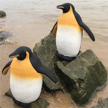 Mejor Venta de 3D Simulado Penguin Modelo de Plástico Pingüino de la Decoración del Jardín de Niños Pingüino de Juguete de Regalo