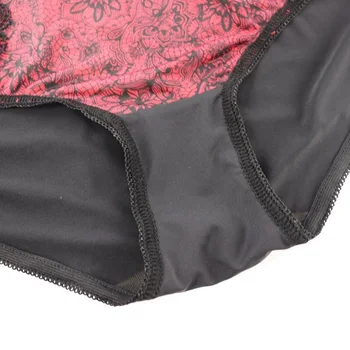 XL-6XL Cómodo de Encaje de las Mujeres a Mediados de Cintura Calzoncillos Panty Sexy Bragas de Más el Tamaño de Lencería y Ropa interior Tops