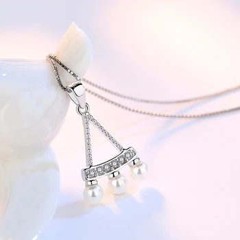Ventilador Vintage de la Perla de Zirconia de la Borla Pendientes de la Gota Colgante de Collares de Moda Elegante de la Fiesta de la Boda de la Joyería Regalos para Mujeres