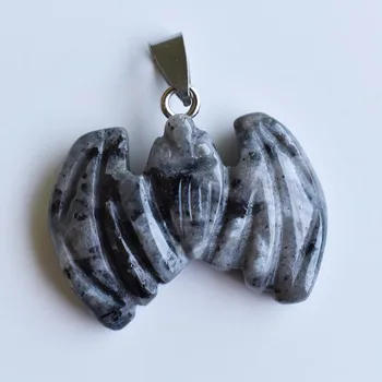 Mayorista 10pcs/lote de la moda de la piedra natural mezcla de talla bate de pendientes en forma de collar de la joyería del envío libre