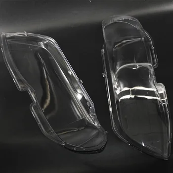 Los faros de Cristal de los Faros de la Lente de la Cubierta de Plástico de Recambio Para BMW X5 E53 Derecha+Izquierda 2004-2006