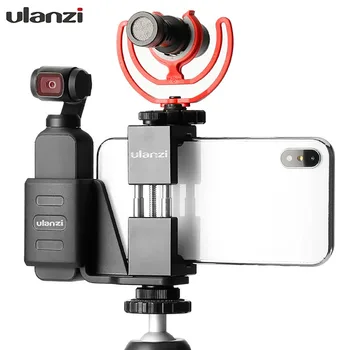 Ulanzi OP-1 Teléfono Slr Soporte del Titular con Micrófono Zapata para accesorios de Montaje para DJI OSMO Bolsillo Vlog Accesorios para la Cámara