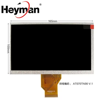 Heyman 7 pulgadas AT070TN92 V. X AT070TN90 LCD del coche de la pantalla de Visualización 165*100 4-alambre de la pantalla táctil resistiva de navegación del Coche DVD LCD