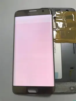 Para Samsung Galaxy S7 borde G935F G935A G935FD Quemaduras en la sombra de la pantalla lcd con Digitalizador de pantalla táctil de 5.5