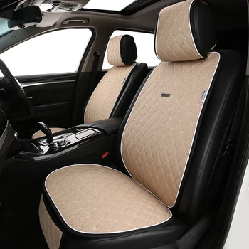 Cuatro estaciones de lino coche cojín del asiento de coche universal del interior sano ambientalmente amigable material de lino interior accesorios