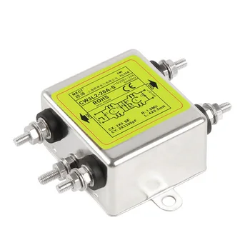 EMI anti-interferencia de la CA 220V fuente de alimentación filtro bipolar purificación de sonido de audio de CW3L2-3A-S 6A10A20A