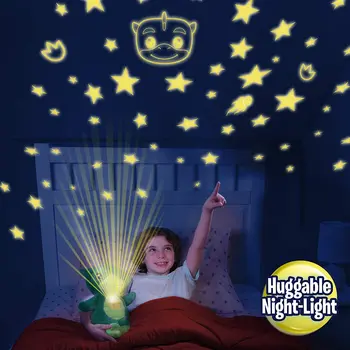 ZK22 Estrella Sueño Vientre de la Lámpara de Dormir de la Lámpara del Proyector para la Comodidad de los Niños Brillantes Juguetes de Peluche muñeco de Peluche de Unicornio Luz de la Noche
