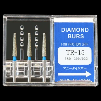 30Pcs(10Boxes) Dental de Diamante Fresas de TR-11 / TR-13 / TR-15 Pulidora Taladro FG1.6mm de Alta Velocidad pieza de mano de Pulido Dentista Rebabas