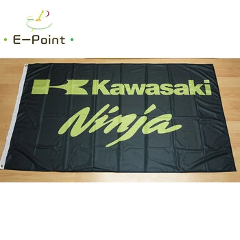 Bandera de la Kawasaki Ninja 2*3 pies (60*90 cm) de 3 pies*5 pies (90*150cm) Tamaño de la Navidad Decoraciones para el Hogar banderín de Regalos
