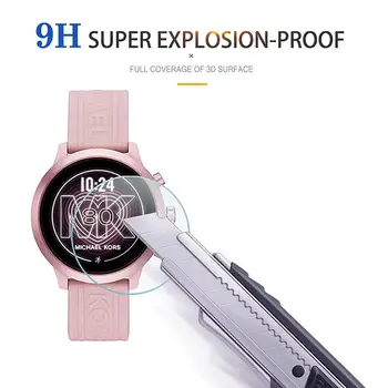 3pcs Reloj Inteligente Protector de Pantalla de Cristal Templado Protector de la Pantalla del Smartwatch HD Película de Protección Transparente Para MK Acceso de IR