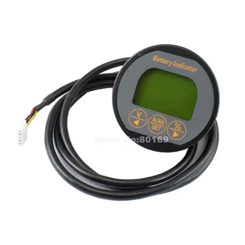 Impermeable 12V24V36V48V72V LCD Digital Coulombmeter fosfato de hierro de Litio Capacidad de la Batería Probador de 50A