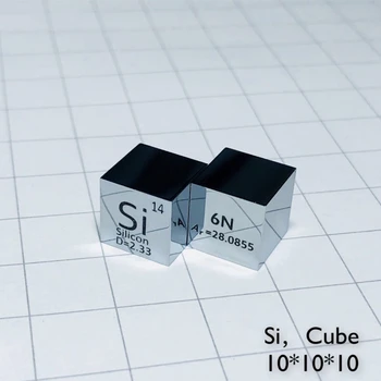 Espejo Tallado Elemento Cubos de 10 mm de Cobre, Titanio, Aluminio, Níquel, Zinc, Tungsteno Plata de Silicio, Cobalto, Niobio Cromo de Carbono