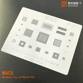 Amaoe Para MAC Pro A2159 A1706 A1707 A1534 Power IC CPU SSD 0.12 mm de Espesor BGA Reballing Plantilla