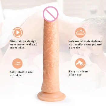 Realista de Cristal de Consoladores Jelly Polla de la Copa de Succión Pene Artificial Masturbador Femenino Punto G Vaginal Masajeador de los juguetes sexuales para Mujeres