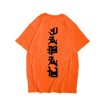 Hip Hop camiseta de los Hombres de las Mujeres Camisetas de Moda Mal Kanji de Impresión de Verano de Algodón T-Shirt Ropa de gran tamaño Swag Camisetas de 2020 Camisetas Camisetas de