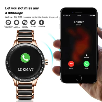 LIGE 2020 Nuevo Reloj Inteligente de los Hombres de la Frecuencia Cardíaca Presión Arterial Monitor de Fitness tracker de Cerámica correa de Reloj de Deporte impermeable Smartwatch