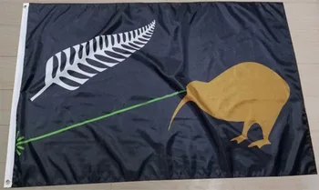 3x5ft Nueva Zelanda, el kiwi Bandera personalizada de un lado poliéster banner de bandera