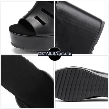 WETKISS Verano Zapatillas de las Mujeres 2019 Nuevas Diapositivas Zapatos de Plataforma de Diapositivas de Zapatos de Mujer Cuñas de Plataforma de Mulas Zapatos de Mujer Más el Tamaño de 45