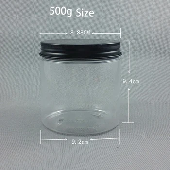 200 g 250 g 300 g 350 g 400 g 500 g Jarra de Plástico de Cuidado de la Piel Crema Loción para el Cuerpo de Empaquetado de la Botella de Vacío de la caja de Envío Gratis