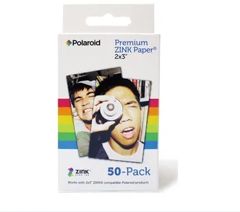 50 hojas Premium ZINK Zero Ink Papel de Polaroid Cámara de Fotos Instantánea Z2300 Complemento touch / Zip Pinter / Socialmatic Instagram