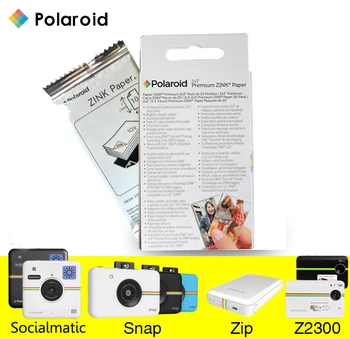 50 hojas Premium ZINK Zero Ink Papel de Polaroid Cámara de Fotos Instantánea Z2300 Complemento touch / Zip Pinter / Socialmatic Instagram
