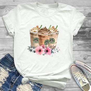 Girasol Pintura de Flores para Mujer de la Mujer Gráfico Camiseta T-Shirt Ropa de la Camiseta Camisetas camisetas de Mujer Ropa de Moda