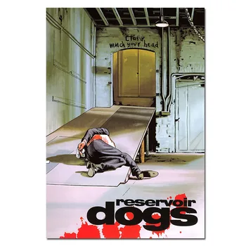 Vintage Cartel De La Película Reservoir Dogs De Arte Clásico Imprime Decoración Casera De La Pared Los Cuadros De Seda Quentin Tarantino Carteles De Cine