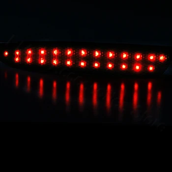 PMFC 2PCS LED en la parte Trasera Parachoques Reflector Luz Luz de la Cola de la Asamblea Negro Ahumado Lente Roja Para BMW E70 X5 2006-2013 63217158949