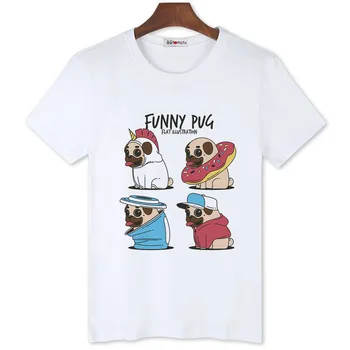 BGtomato Divertido Pug de impresión de camisetas para los hombres nuevo estilo hermoso perro de impresión de la camiseta de la venta caliente de la marca nueva causal tops para hombre camisetas hip hop