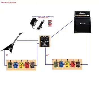 Osito de alta fidelidad Guitarra Eléctrica Efectoras 3 modelo de RATA SUCIA/TURBO/VINTAGE pedal Pedal de LM308AN Amplificador de Guitarra