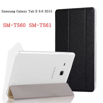 Caja de la tableta de Samsung Galaxy Tab E 9.6 caso SM-T560 SM-T561 T560 de cuero flip cover stand caso de protección de shell