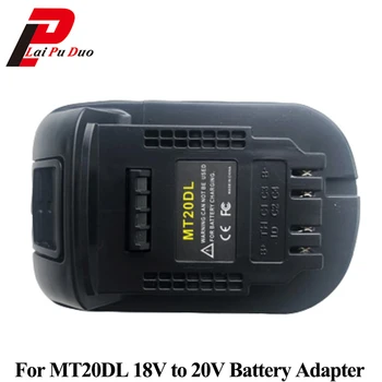 MT20DL Convertidor Adaptador Para Dewalt Convertir Para Makita 18V Li-ion Baterías BL1830 BL1860 BL1815 Para Dewalt 18V 20V DCB200