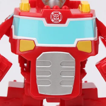 13cm de Playskool Heroes de Transformers Rescue Bots Energizar a la ola de calor que el Fuego-Bot Hot Shot volver a explorar la Persecución de La Policía Bot Figura de Acción