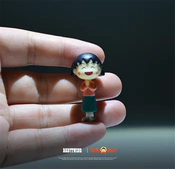 24piece 3-4cm muy pequeño de dibujos animados de Anime sakura momoko Figuras juguetes