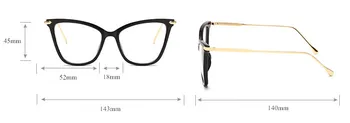 VWKTUUN de la Moda de la Plaza de los Marcos de Anteojos Para las Mujeres de Moda de gran tamaño Sexy Gafas Ojo de Gato Marco de Computadora Óptica de Gafas de Oculos