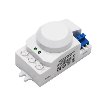 NUEVA 220v 5.8 GHz Microondas Interruptor Sensor de Movimiento el Movimiento del Cuerpo del Detector de Radar Interruptor de la Luz