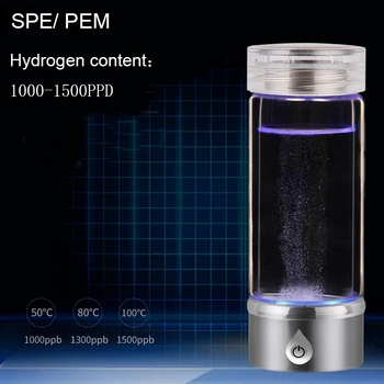 Nueva SPE/ PEM de Hidrógeno, Ricos Generador del Ionizador del Agua de la Botella Separada de H2 y O2 Puro de Alta hidrógeno botella de PET de Uso