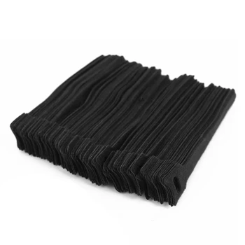 100pcs 15 cm negro ajustable Auto-bloqueo de la atadura de cables de nylon atascamiento de alambre de envoltura de correas Zip Recorte de la Envoltura del Cable de Lazos de envío de la Gota
