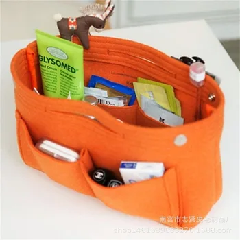 Clasificación multifuncional bolsa de bolsa de forro portátil sentía bolsa de lavado de almacenamiento de bolsa de forro de la bolsa de bolsa de mujer