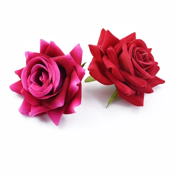 100pcs flores Artificiales de Bricolaje de san Valentín Regalos para el Día del Scrapbooking flores para la Boda de la Navidad de la decoración del Hogar Broche bombonera