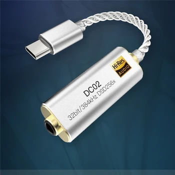 Amplificador de auriculares Adaptador USB DAC para iBasso DC01 DC02 2.5 mm/3.5 mm auriculares de alta fidelidad Contrata Adaptador para teléfonos inteligentes Android, PC, Tablets