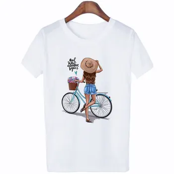 CZCCWD de Ropa de Mujer 2019 Verano Sección Delgada Camiseta Pero el Primer Café Harajuku Letra Impresa Camiseta de Ocio Streetwear T-shirt