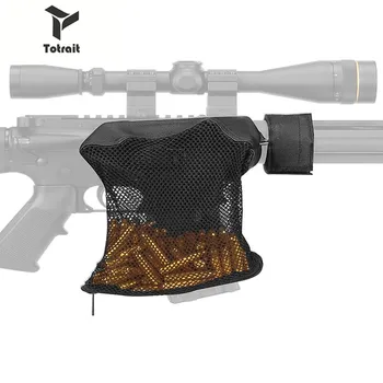 Totrait Tactical Rifle de Caza de Latón Shell Catcher de Liberación Rápida AR 15 de Munición de la Trampa de Malla de Nylon de la Bolsa de Disparo de la Bala de la Pistola de la Bolsa de Titular